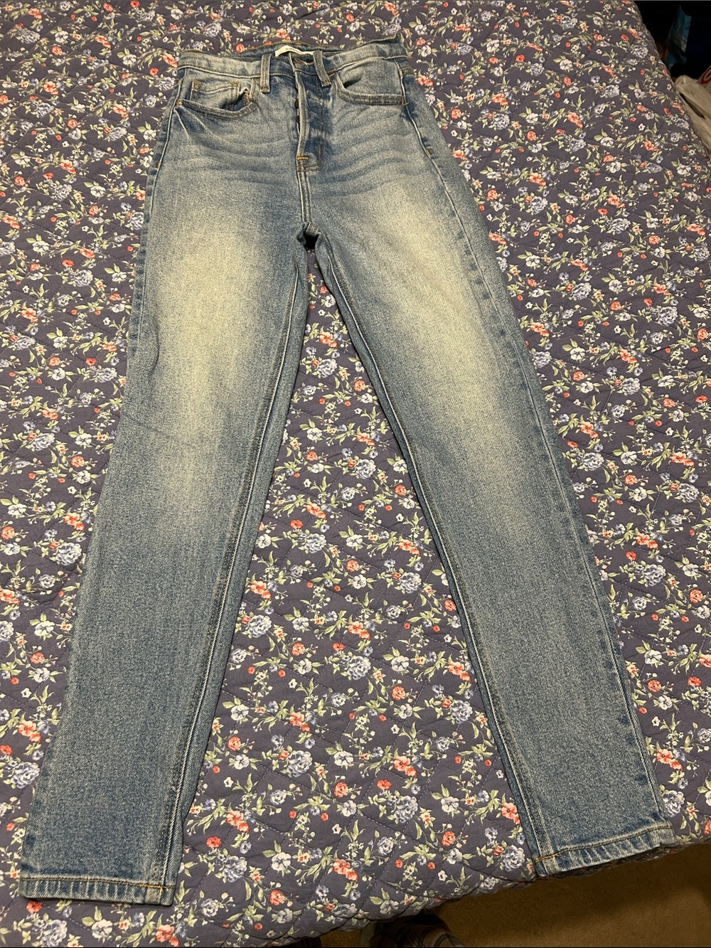 Buckle High-Rise Straight “Mom” Jeans